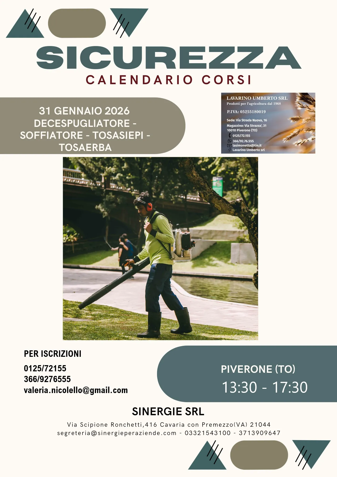 Corso di Sicurezza per Attrezzature da Giardinaggio a Piverone