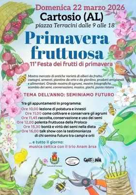 Primavera Fruttuosa a Cartosio: l'undicesima edizione della festa del territorio