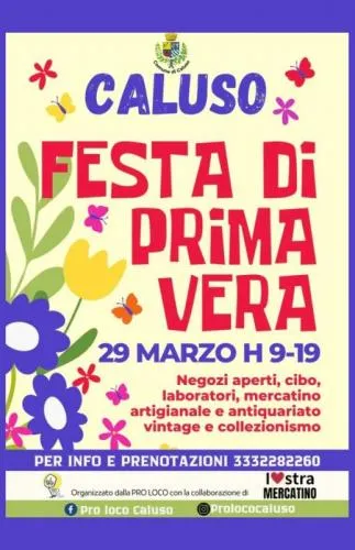 Festa di Primavera a Caluso: l'appuntamento del 29 marzo 2026 Festa di Primavera a Caluso: l'appuntamento del 29 marzo 2026